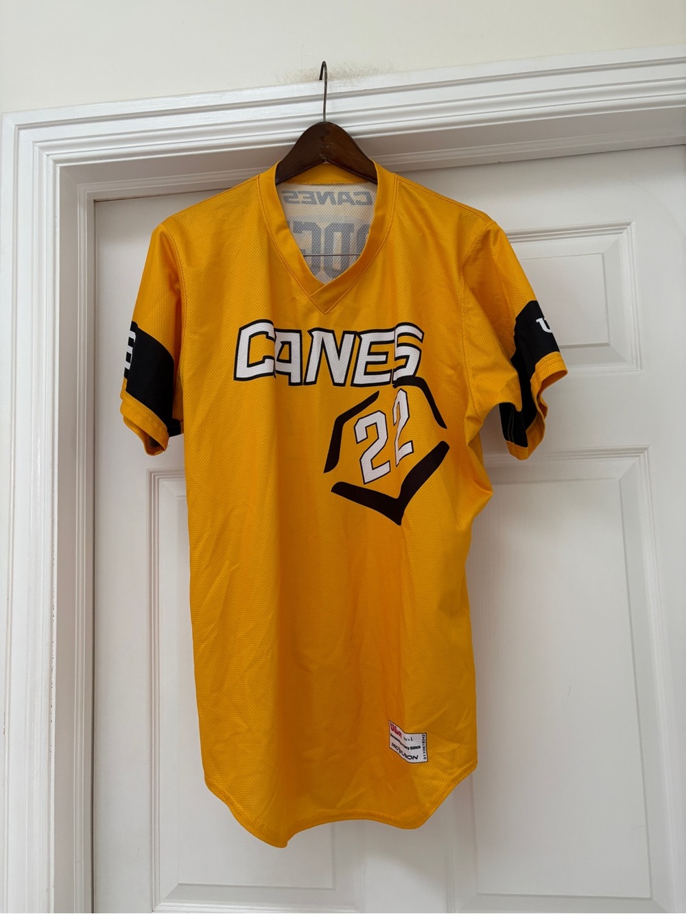 Wilson Yellow Canes Baseball Jersey - 21